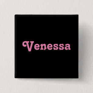 Badge Carré 5 Cm Bouton Venessa
