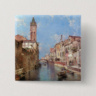 Badge Carré 5 Cm Bouton Venise d'Unterberger
