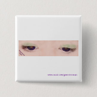 Badge Carré 5 Cm Bouton violet de carré d'oeil