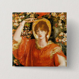 Badge Carré 5 Cm Bouton : Vision de Fiammetta