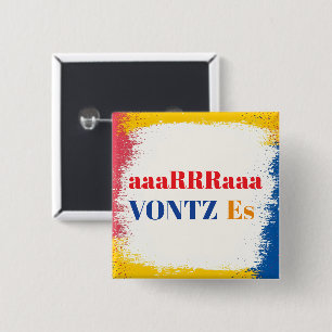 Badge Carré 5 Cm Bouton Vontz Es