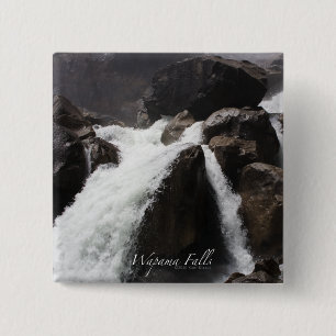 Badge Carré 5 Cm Bouton Wapama Falls