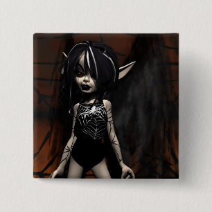 Badge Carré 5 Cm Bouton Web Master Faery