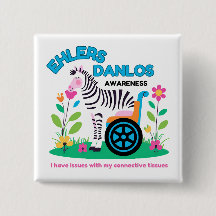 Bouton Zèbre de sensibilisation EDS