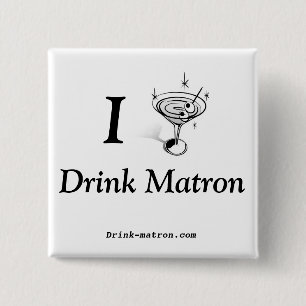 Badge Carré 5 Cm Boutons d'infirmière de boissons