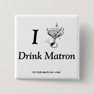 Badge Carré 5 Cm Boutons d'infirmière de boissons