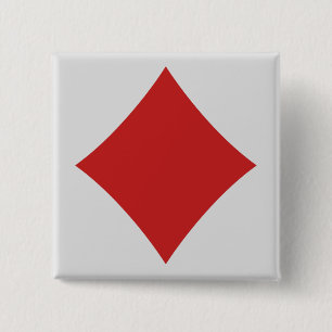Badge Carré 5 Cm Boutons du lecteur de carte - Diamant