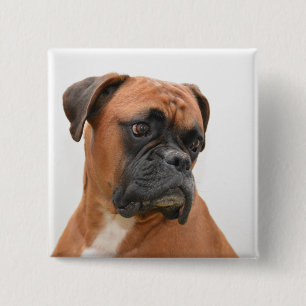 Badge Carré 5 Cm boxeur