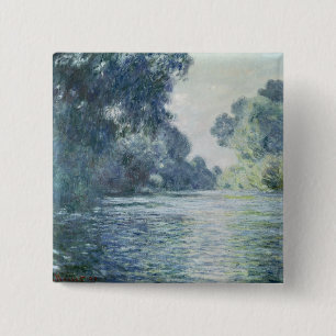 Badge Carré 5 Cm Branche de Claude Monet   de la Seine près de