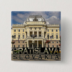Badge Carré 5 Cm Bratislava