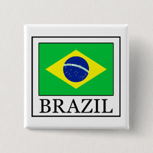 Badge Carré 5 Cm Brésil