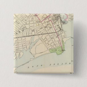 Badge Carré 5 Cm Bridgeport, sud