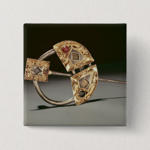 Badge Carré 5 Cm Broche annulaire, amas d'Ardagh, Reerasta
