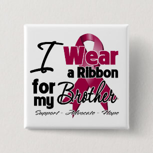 Badge Carré 5 Cm Brother - ruban myeloma multiple