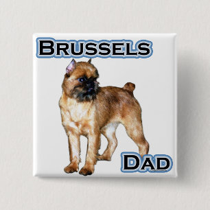 Badge Carré 5 Cm Bruxelles Papa 4