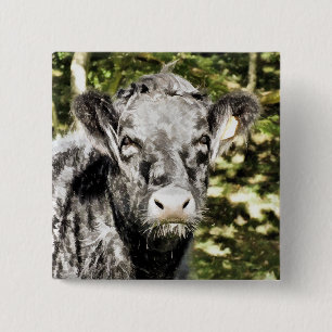 BADGE CARRÉ 5 CM BULLES