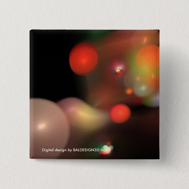 BADGE CARRÉ 5 CM BULLES QUANTUMES (Devant)