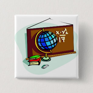 Badge Carré 5 Cm Bulletin scolaire