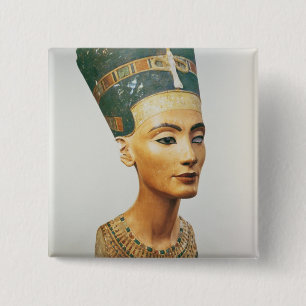 Badge Carré 5 Cm Buste de la Reine Nefertiti, du studio du Sc