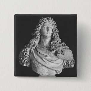 Badge Carré 5 Cm Buste de Louis XIV c.1678-81