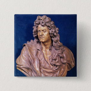 Badge Carré 5 Cm Buste en Jean Baptiste Lully