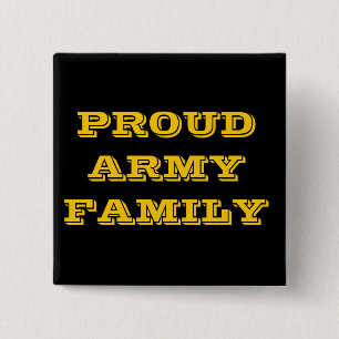 Badge Carré 5 Cm Button Proud Army Family