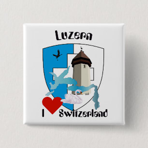 Badge Carré 5 Cm Buttons de Lucerne