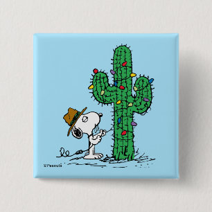 Badge Carré 5 Cm cacahuètes   Spike's Holiday Cactus
