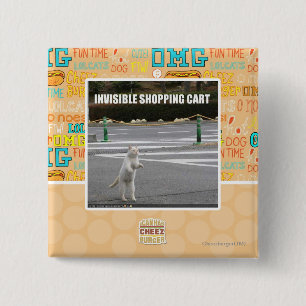BADGE CARRÉ 5 CM CADDIE INVISIBLE