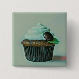 Badge Carré 5 Cm Cadeau d'anniversaire de crème glacée