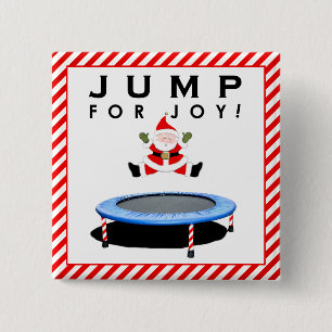 Badge Carré 5 Cm Cadeau de vacances Trampoline