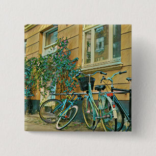 Badge Carré 5 Cm Cadeau Vélo Lover   Peinture à vélo
