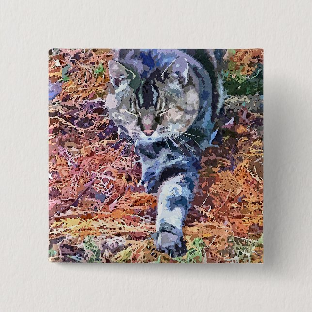 BADGE CARRÉ 5 CM CADEAUX (Devant)