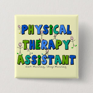 Badge Carré 5 Cm Cadeaux d'assistant de physiothérapie