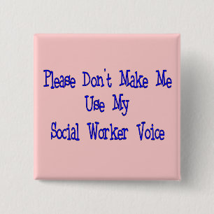 Badge Carré 5 Cm Cadeaux d'assistant social