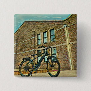 Badge Carré 5 Cm Cadeaux de vélo pour elle