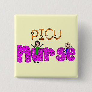 Badge Carré 5 Cm Cadeaux d'infirmière de PICU