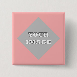 Badge Carré 5 Cm Cadre de photo carré diagonal