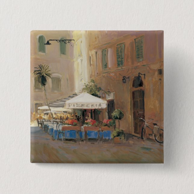 Badge Carré 5 Cm Café Roma (Devant)