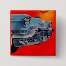 Calandre Cadillac bleue des années 1950
