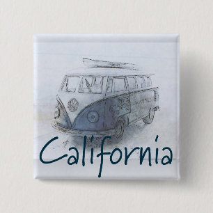 Badge Carré 5 Cm Californie