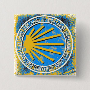 Badge Carré 5 Cm Camino de Santiago
