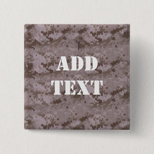 Badge Carré 5 Cm Camouflage numérique du désert