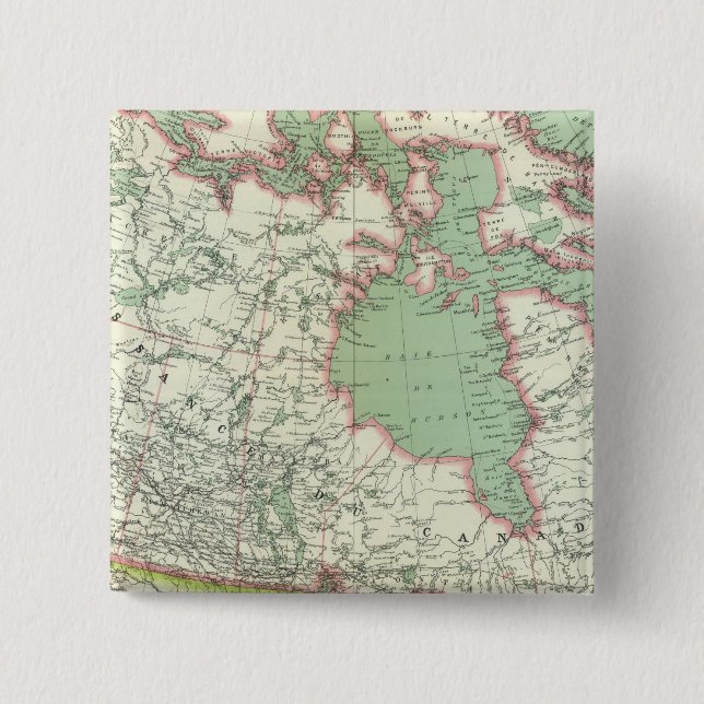 Badge Carré 5 Cm Canada 3 (Devant)