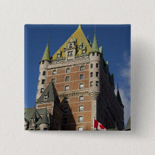 Badge Carré 5 Cm Canada, Québec, Québec. Château Fairmont
