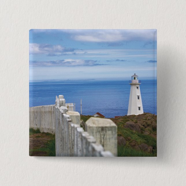 Badge Carré 5 Cm Canada, Terre-Neuve, Cape Spear National 3 (Devant)
