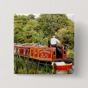 BADGE CARRÉ 5 CM CANAL NARROWBOATS
