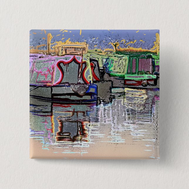 BADGE CARRÉ 5 CM CANAUX (Devant)