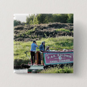 BADGE CARRÉ 5 CM CANAUX