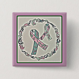 Badge Carré 5 Cm Cancer du sein métastatique 2